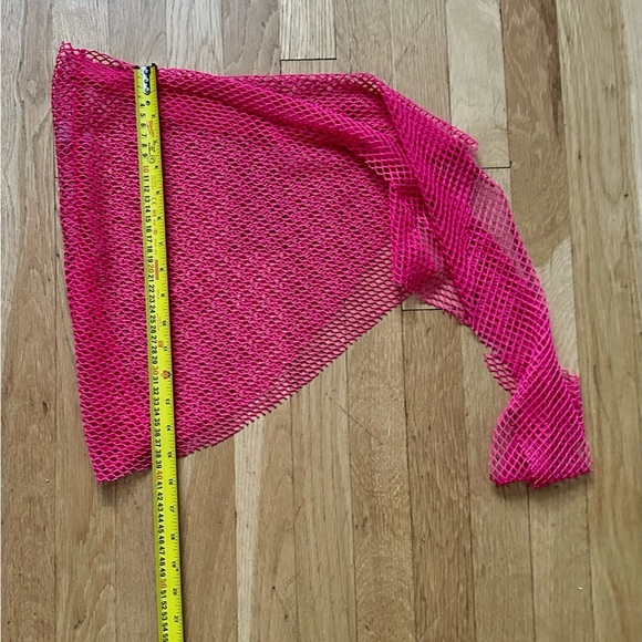 Bozzolo Hot Pink‎ Mesh Swim Coverup - Picture 2 of 3